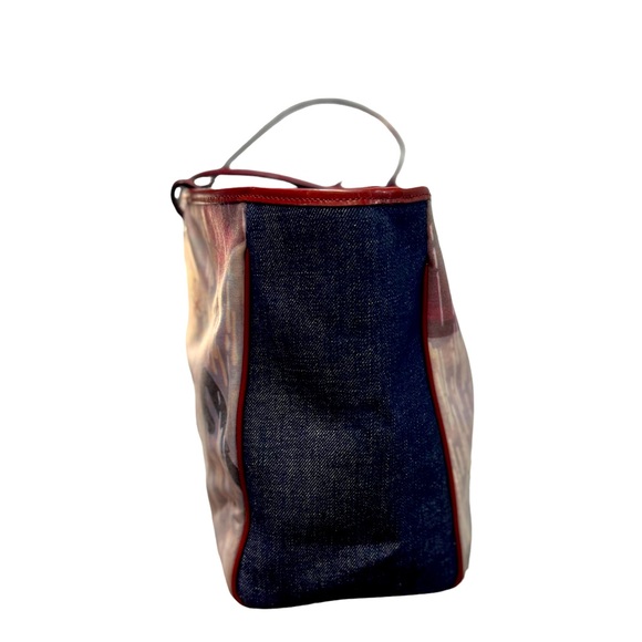 Authentic Burberry Denim Umbrella Print Tote Bag - Picture 7 of 7